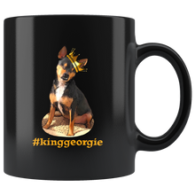 Load image into Gallery viewer, King Georgie Black 11oz Mug