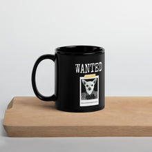 Load image into Gallery viewer, Wanted Winston Black Glossy Mug