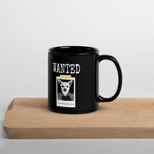 Load image into Gallery viewer, Wanted Winston Black Glossy Mug