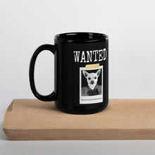 Load image into Gallery viewer, Wanted Winston Black Glossy Mug