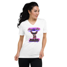 Load image into Gallery viewer, Lucy Lou Unisex Short Sleeve V-Neck T-Shirt