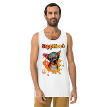 Load image into Gallery viewer, Sapphire Men’s premium tank top