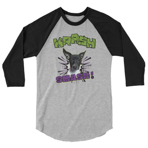 KRASH Smash 3/4 sleeve raglan shirt