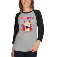 Load image into Gallery viewer, Winston Unisex 3/4 sleeve raglan shirt