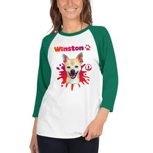 Load image into Gallery viewer, Winston Unisex 3/4 sleeve raglan shirt