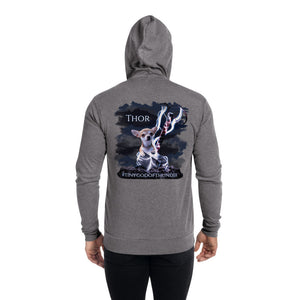 Unisex Thor Zip Front hoodie