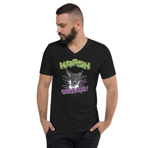 KRASH Smash Unisex Short Sleeve V-Neck T-Shirt