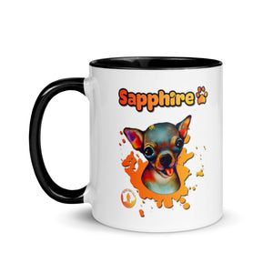 Sapphire Mug with Color Inside